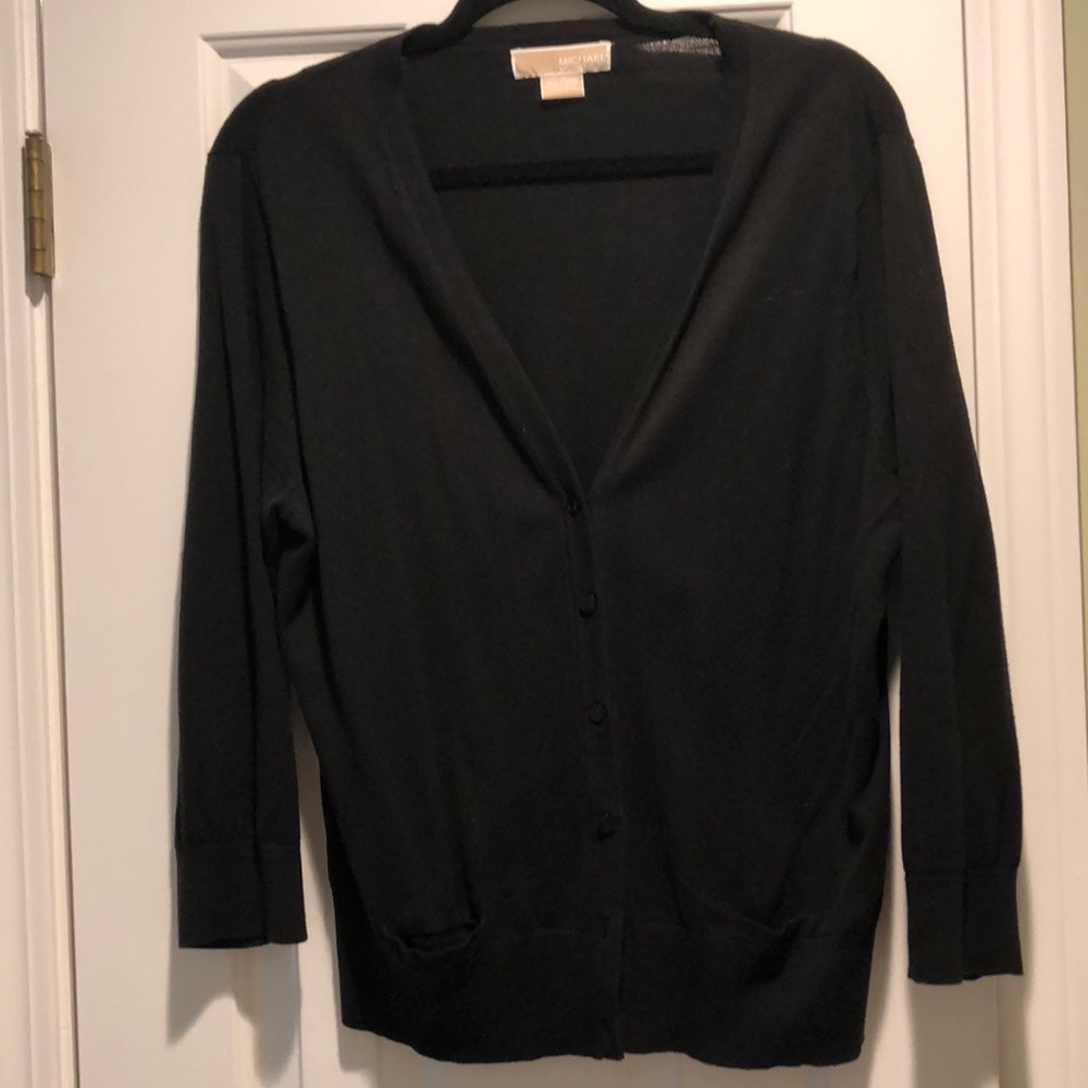 Michael Kors light weight black cardigan size XL
